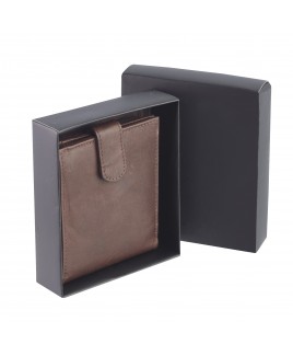 Plain Black Wallet Gift Box